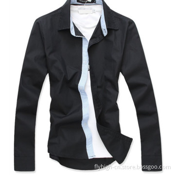 Black Color OEM Polo Neck Casual T-Shirt for Men